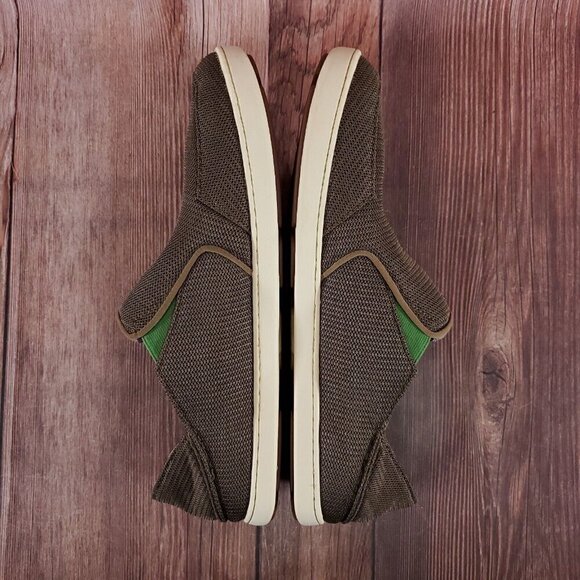 Olukai Nohea Mesh Mens Size 13 Brown Casual Comfort Slip On Shoes Loafers - Picture 8 of 13